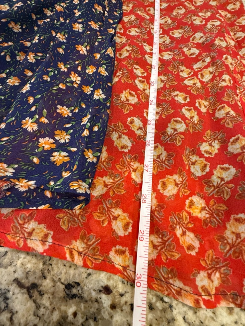 Meadow Rue by Anthropologie floral patchwork midi skirt SZ 4 - Picture 9 of 11